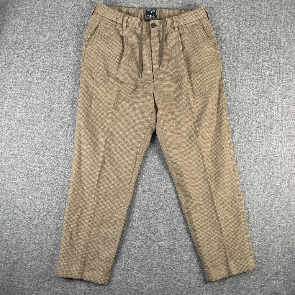 Todd Snyder Linen Pants Men Medium Brown Pull On Old Money Luxury Coastal Beach